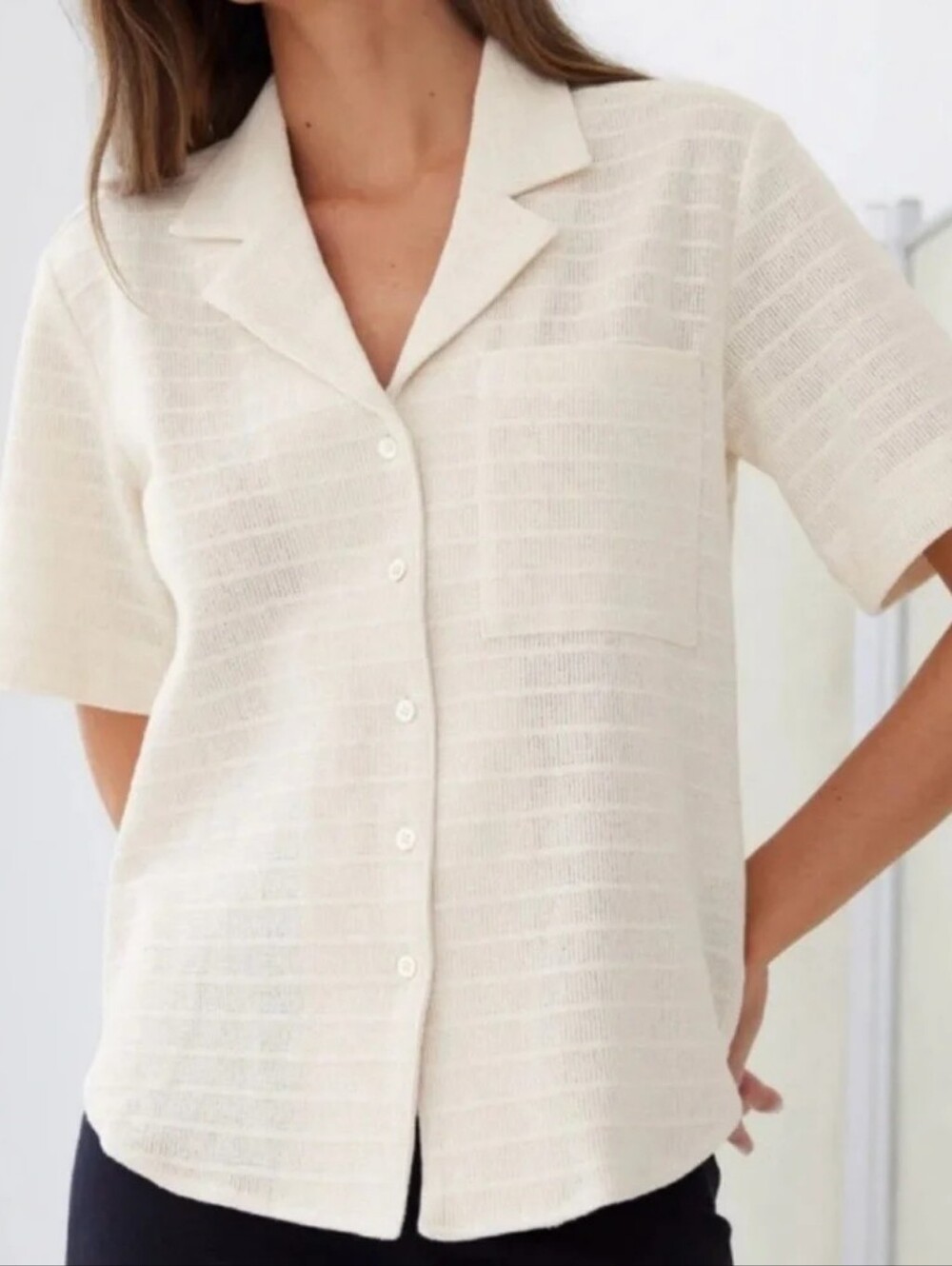 $225 AYR The Pool Boy Top Button Up